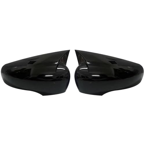 Decorative Items Pair Car Side Wing Mirror Cover Cap Rear View Mirror Cap For Renault Clio 4 MK4 2012-2019 Mirror Case With Signal Light(Glossy Black)