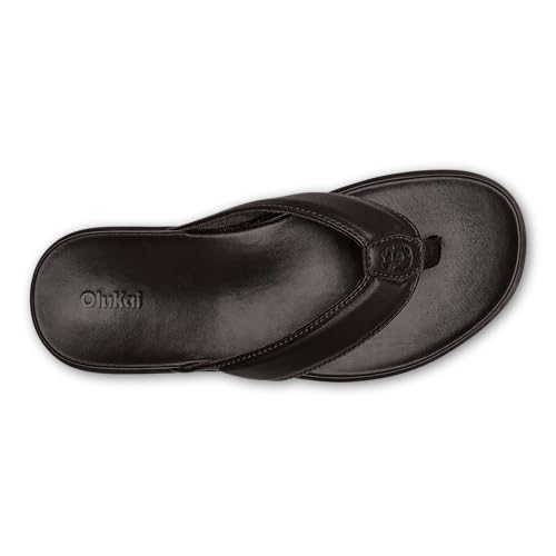 Image of OluKai Olali Men's Leather Sandals, Versatile & Comfortable Flip Flops, Soft & Durable Material, Arch Support & All-Day Wear