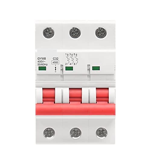 Disjoncteur 3 pôles courbe C 20A triphasé pour tableau électrique domestique - 2