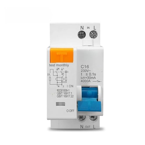 Disjoncteur résiduel 230V 1P+N pour la rénovation des circuits de maison