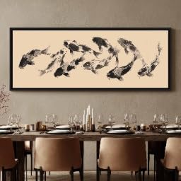 Impression à l'encre Sumi sur toile japonaise haut de gamme