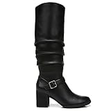 Naturalizer SOUL Womens Frost Knee High Boot Black Wide Calf 8 M