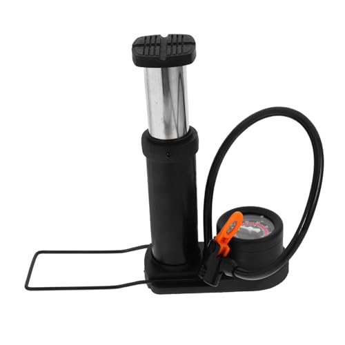 Parliky Quick Inflate Tire Floor Pump High-Pressure Foot Pump for Bicycles Cars Durable Aluminum Alloy Construction Compact Portable with 2-in-1 Nozzle for USA French Valves