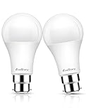 EvaStary 17W Bayonet Light Bulbs, 150W Equivalent 6000K Daylight Bulbs, B22 LED Light Bulbs Bayonet 1500LM, A60 BC GLS Energy Saving Bulbs, Not-Dimmable, 2Pack