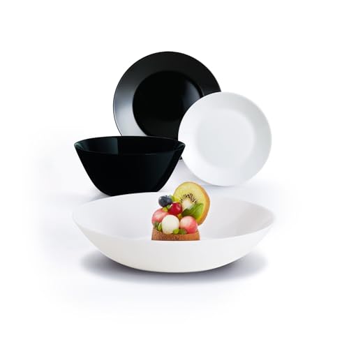 Vajilla de 19 piezas Lea Black & White