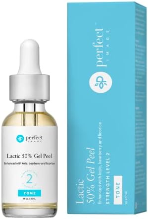 Lactic 50% Gel Peel, Chemical Peels for Face Breakout Scars, Chemical Exfoliant for Face, Strength Level 2, 1.0 fl oz. e, 30 mL – Perfect Image