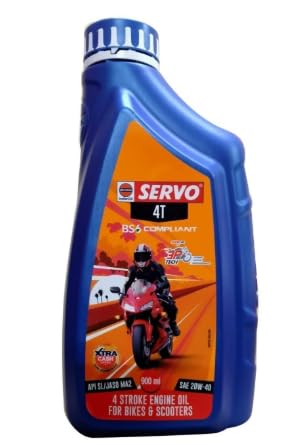 Patel Enterprise Servo 4T 4-Stroke Engine Oil for Bikes and Scooters, 900 ml, SAE 20W-40 For Car, Bike (pack of 1)-image-43