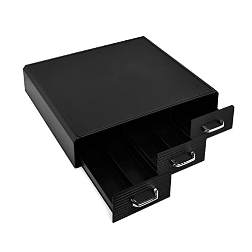Coffee Pod Storage Drawer Coffee Capsule Organize Drawer Coffee Maker Holder Organizer,Compatible With 36 Capacity K-Cup Or 48 Nespresso Capsule, Black #TOP2