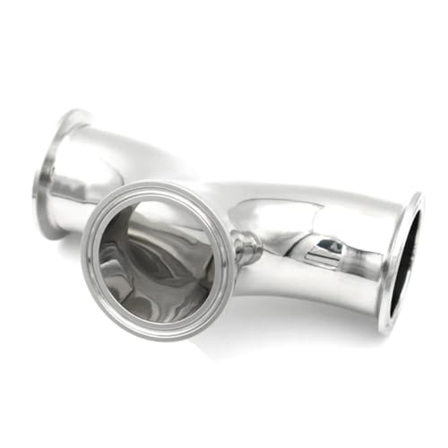 Codo de 3 vías en Y para procesamiento de fluidos limpios con abrazadera Tri-Clamp de 1.5" 8