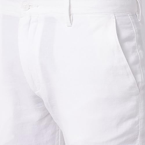 Image of Blackberrys White Coloured Mens Trousers (Size: 40)-EK-Kinsley # White