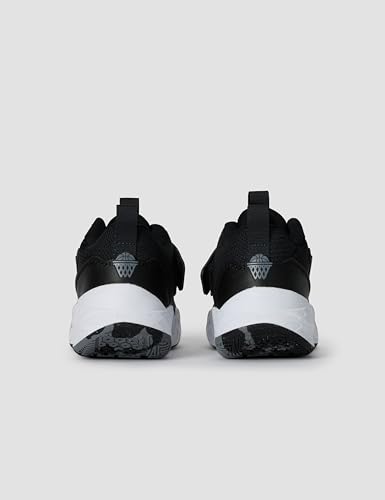 Nike Big Kid's Team Hustle D Basketball Shoes, Black/White-Anthracite, 5Y - image 7