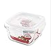 Pudełko na lunch szklane pudełko do przechowywania pudełko na lunch mikrofalówka lodówka kwadratowe / 750 ml 1