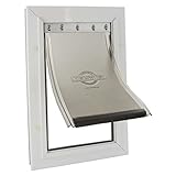 PetSafe Porta per Animali in Alluminio - Telaio Durevole, Guarnizione Resistente alle Intemperie, Installazione Fai-da-te Facile - Grande