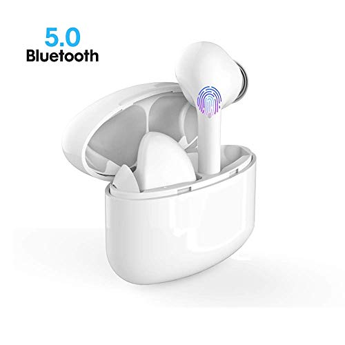 Wireless Earphones, True Wireless Headphones Bluetooth 5.0 with Stereo Earphones 21H Playtime