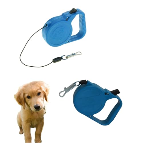 1 Guia Retrátil para Cães Pequenos – 3M, Suporta até 15kg, Leve e Resistente