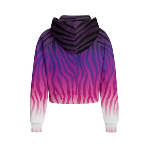 Girls Zipper Sweatshirts Kid Half Zip Cropped Hoodies Raglan Long Sleeve Trendy Athletic Pullover Top Fall Outwear4