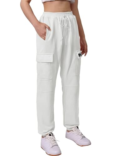 SANGTREE Girls Womens Drawstring Cargo Jogger Pants3
