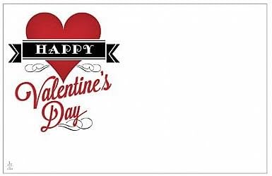 John Henry Happy Valentines Day Card Capri Cards Enclosure Cards for Floral Arrangements 50 Pack Vintage Valentine