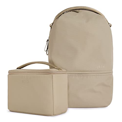 Urth Arkose 20L Modular Camera Backpack – for DSLR Camera, Lens, 15/16” Laptop, Weatherproof + Recycled (Beige)