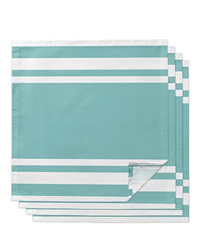 Servilletas de Tela 20x20 Pulgadas Set x4 Azul Rayas miniatura 1