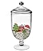 Bekmore Large Apothecary Jar with Airtight Lid in Premium Acrylic, Decorative Weddings Candy Buffet, Break-Resistant and BPA-Free, 52 Ounce