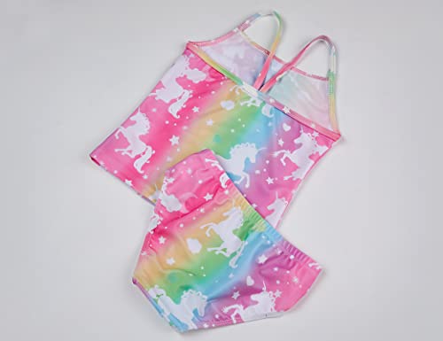Image of Girls Tankinis Two Pieces Swimsuits Hawaiian Beach Sport Bathing Suit Set for 2-12 Years Old Kids