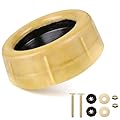 Extra Thick Toilet Wax Ring Replacement Kit – Universal Wax Seal PE Flange Fits 3" & 4" Drain Pipes, Includes Bolts & Washers, Easy DIY Installation, Compatible with Below-Floor or Level Flanges