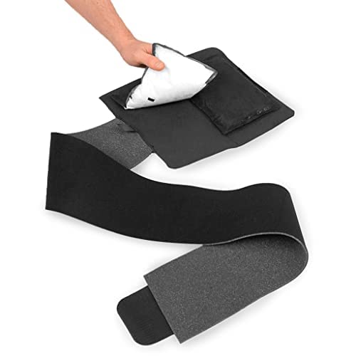 Ezy Wrap Universal Cold Therapy Compression Wrap – Hot or Cold Body Wrap for Pain Relief – Patented First Gel & First Ice Pack Wrap for Multiple Body Parts – Injury & Surgery Recovery Medical Wrap