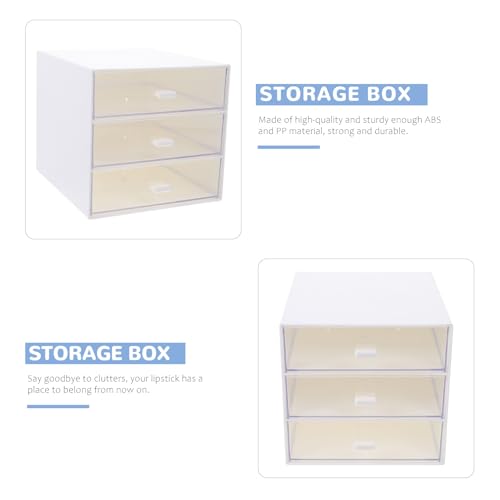 Boîte de rangement à tiroirs blanche YARNOW : la solution pour un bureau trié - 8
