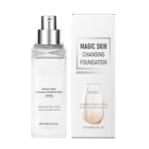 Fundación – 30ml Tez | Hidratante pląstic Spf – Prebase que cambia de color 2 en 1 para pieles maduras Cobertura edificable Brillo natural Ideal para mujeres Maquillaje diario