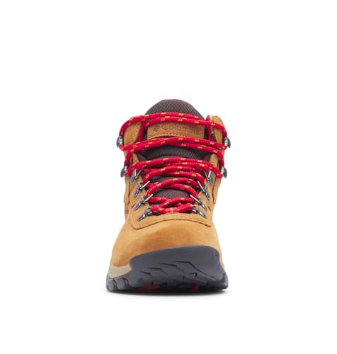 Columbia Womens Newton Ridge Plus Waterproof Amped, Elk/Mountain Red, 6