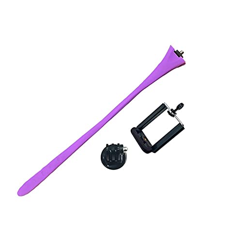 Perche à selfie SCRUBY trépied violet pour iPhone et appareil photo