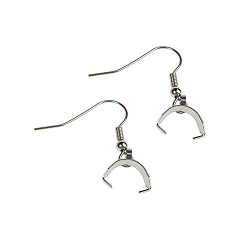 50Pcs Stainless Steel Earring Hooks Ear Wires Fish Hook Ear Wire Buckle French Wire Hooks Earrings Pendant Clasp Earrings Jewelry Findings Parts Fish Earring Hooks for Jewelry Making DIY Crafts Cover
