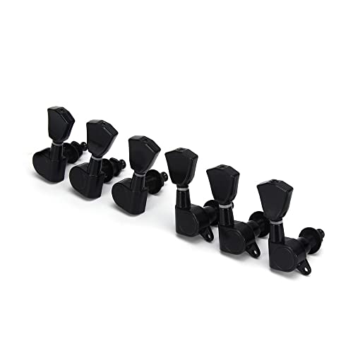 FLFL Chevilles Cordes Guitare Touches De Piquets De Réglage De Guitare 3L3R La Machine Têtes Tuners Noir pour LP Parties… - Les Beatles, Paul McCartney, John Lennon, RIngo Starr, George Harrison FLFL Chevilles Cordes Guitare Touches De Piquets De Réglage De Guitare 3L3R La Machine Têtes Tuners Noir pour LP Parties… – Image 3
