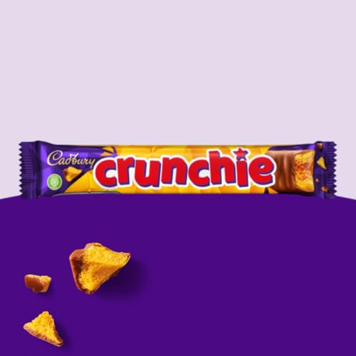 Cadbury Crunchie, Honeycomb Centre Covered in Milk Chocolate, Multipack of 4 x 32 g Bar (Pack of 1)