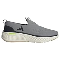 adidas Men/'s Cloudfoam GO Lounger Shoes Non-Football Low, Grey Three/core Black/Off White, 12 UK