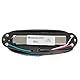 Musiclily Pro ST-DPMA Alnico 5 Rail Blade Humbucker Tonabnehmer Single Coil Format Pickup 9,2K für Strat Style E-Gitarre, Zebra Korpus Chrom Rail
