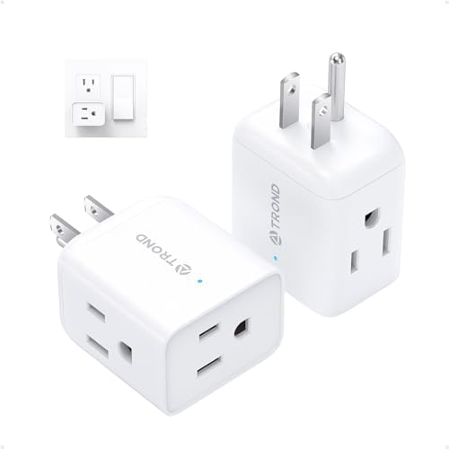 TROND Multi Plug Outlet Extender 2 Pack Multiple Plug