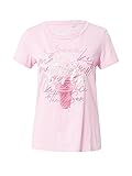 mit Photo- und Folienprint SOCCX Damen T-Shirt mit Print-Artwork