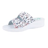JOMIX Damen Pantoletten Sommer Orthopädische Sandalen Leichte Verstellbar Schnalle Clogs Weiche Anatomische Medizinische Gartenschuhe (Lila Rot, 39EU, ITD1474)