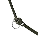 Hunter Verstellbare Hundeführleine Round & Soft MÜNCHEN, rundgenähte Leder Hundeleine, besonders weich & geschmeidig, 3-Fach verstellbar, Made in Germany, Farbe: Cognac, Größe: 6/200