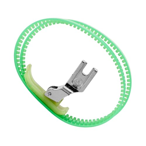 DIYEAH Dual Roller Sewing Machine Presser Foot with Satin Stitch Function Replaceable Professional Stitching Feet for Household and Portable Sewing Machines