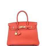 Hermès, Pre-Loved Birkin Handbag Orange Togo with Gold Hardware 30, Capucine