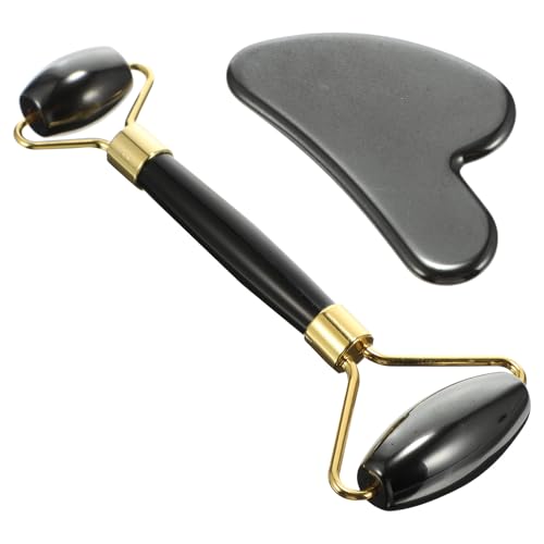 Gua Sha en acier inoxydable et rouleaux dorés pour la relaxation musculaire profonde