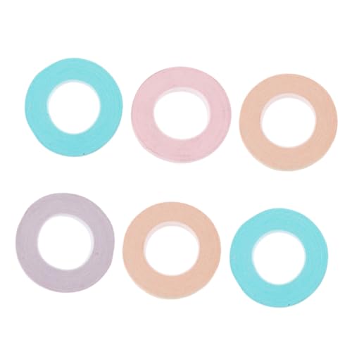 Healeved 6 Piezas Cinta médica cinta blanca cinta de doble cara de alta resistencia esparadrapo transparente Accesorios de guzheng vendas elasticas compresion cintas adhesivas para uñas