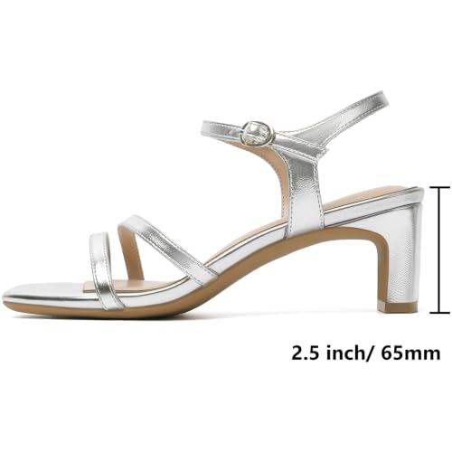 Image of Mostrin Strappy Heels for Women Square Open Toe Lace Up Heeled Sandals Ankle Strap Sexy Stiletto High Heels for Party, Prom, Dating, Wedding