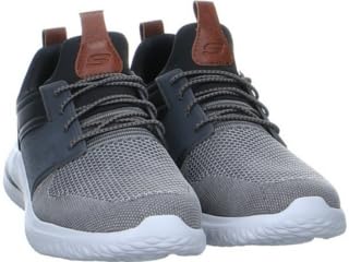 Skechers Men's Delson 3.0, Gray/Black, 9