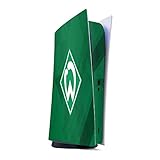 DeinDesign Skin kompatibel mit Sony Playstation 5 Digital Edition Folie Sticker SV Werder Bremen Wappen Offizielles Lizenzprodukt