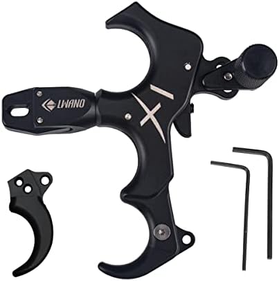 Archery Thumb Release Aid 3 or 4 Finger Grip Adjustable for Left Hand & Right Hand, Bow Release Thumb Trigger with 360 Degree Rotate Clamp for Compound Bow Archery Thumb Release Aid 3 or 4 Finger Grip Adjustable for Left Hand & Right Hand, Bow Release Thumb Trigger with 360 Degree Rotate Clamp for Compound Bow