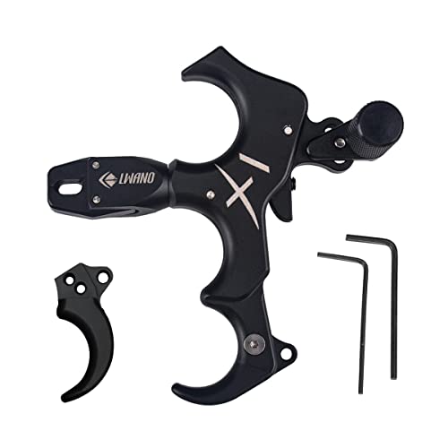 Archery Thumb Release Aid 3 Or 4 Finger Grip Adjustable For Left Hand & Right Hand, Bow Release Thumb Trigger With 360 Degree Rotate Clamp For Compound Bow #TOP24